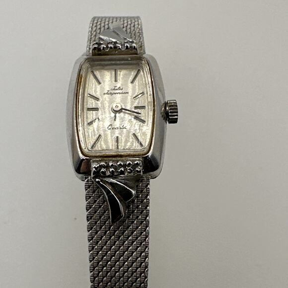 Jules Jurgensen Diamond Accent Quartz Vintage Ladies watch WORKING/NEW BATTERY - Picture 2 of 12